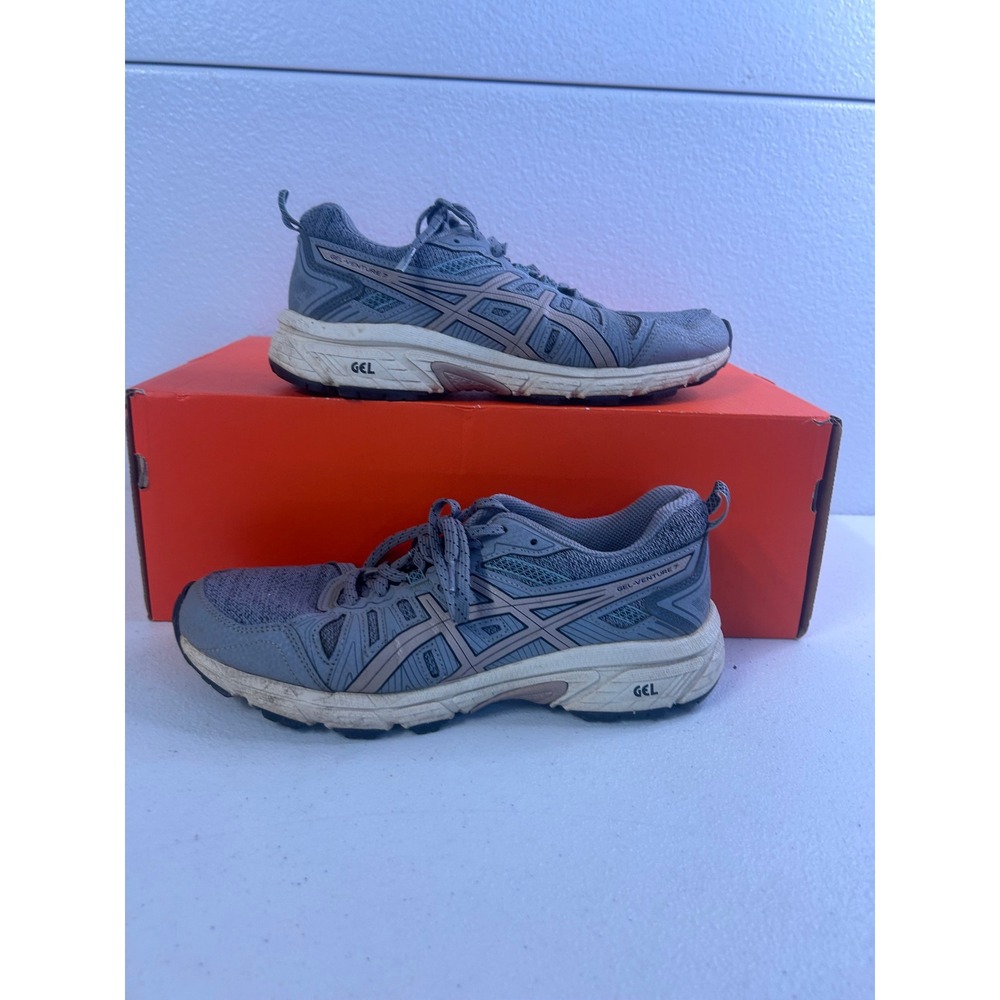 Asics Gel-Venture 7 Grey Silver Women 8 Men 6.5 #2836